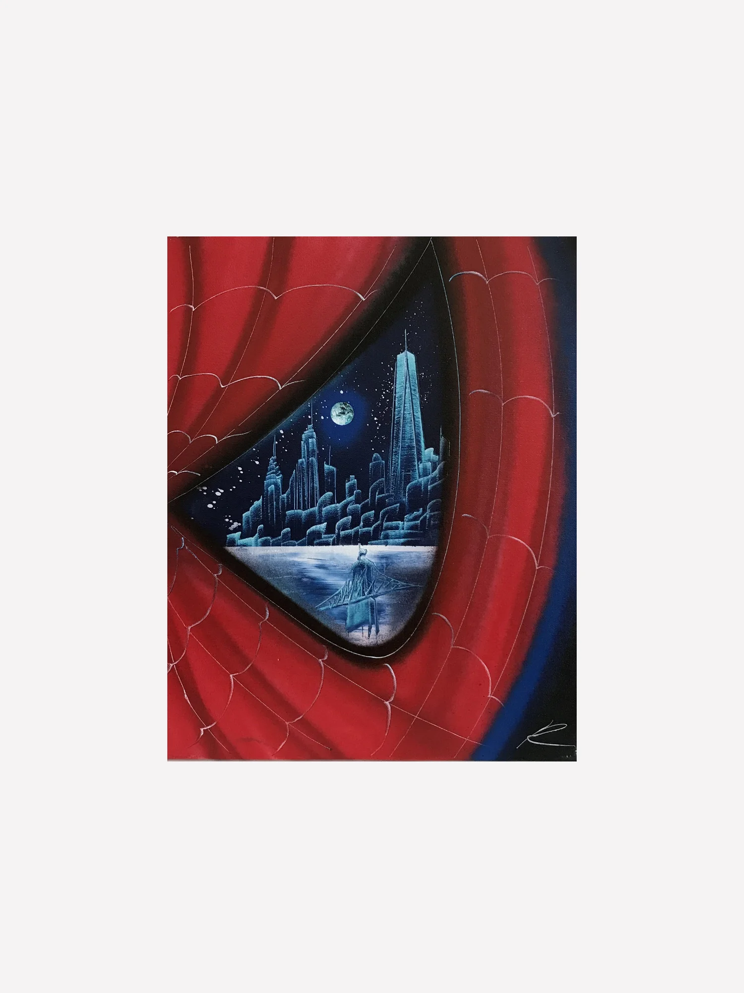 New York Skyline in the reflection of the Spider-man's eye — BGDN.nyc